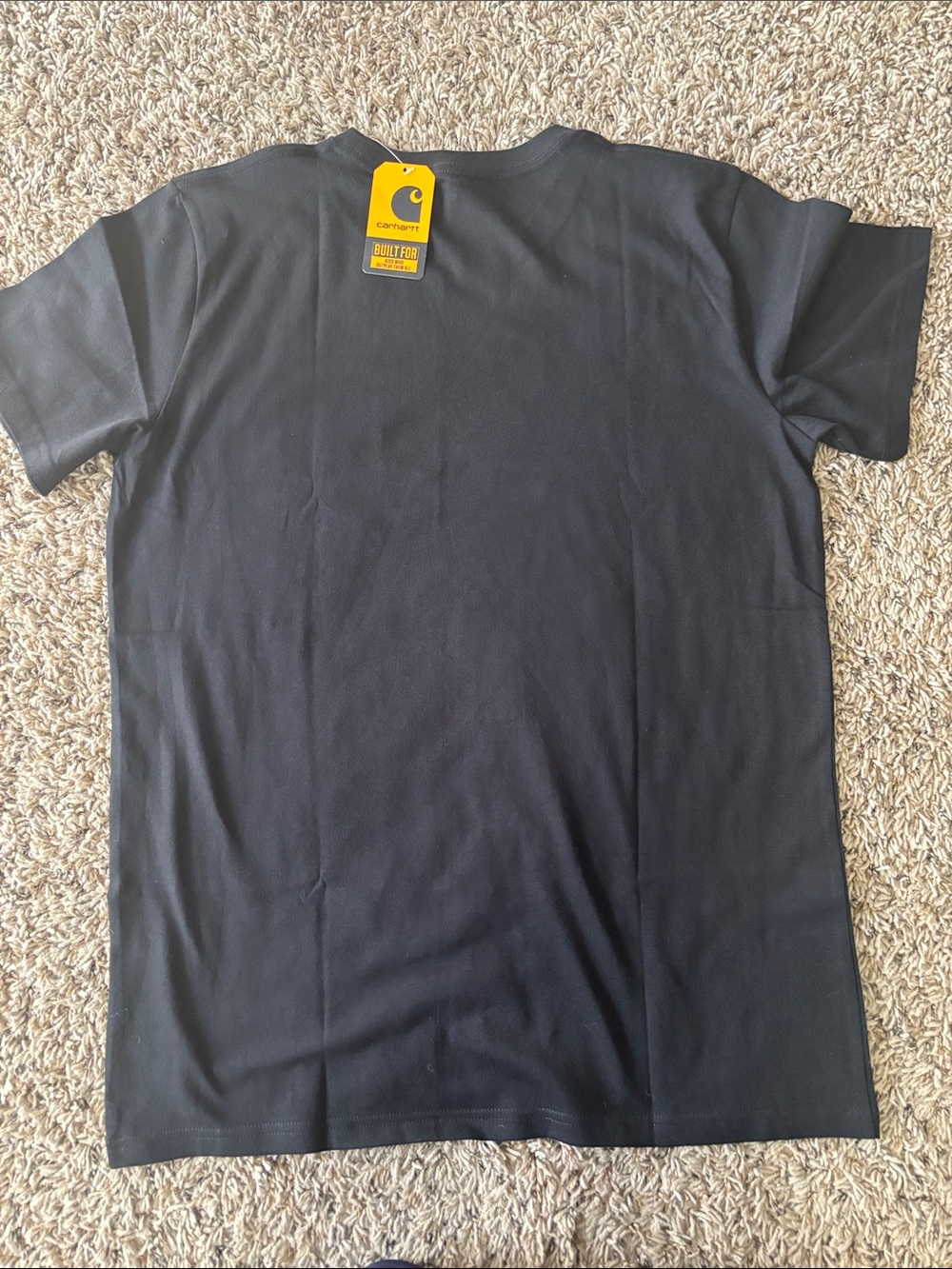 NWTCarhartt Youth XL 18/20 Black Pocket T-Shirt TK6513-B Caviar Short Sleeve Tee - Picture 4 of 5